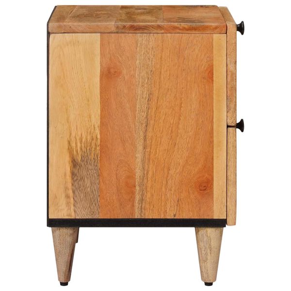 vidaXL Bedside Cabinet Natural 40 x 33.5 x 46 cm Solid Mango Wood