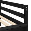 vidaXL Kids' Loft Bed with Tower without Mattress White&Black 90x190cm