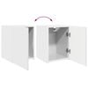 vidaXL TV Cabinet Set 4 pcs High Gloss White Engineered Wood