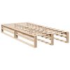 vidaXL Bookcase Bed without Mattress 100x200cm Solid Wood Pine