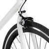 vidaXL Fixed Gear Bike White and Black 700c 51 cm