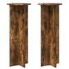 vidaXL Plant Stand 2 pcs Smoked Oak &Oslash;40 x 100 cm Engineered Wood