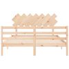 vidaXL Bed Frame without Mattress King Size Solid Wood