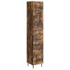 vidaXL Cabinet Set 2 pcs 33 x 34.5 x 90 cm Engineered Wood Smoked Oak