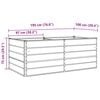 vidaXL Planter Anthracite 195 x 100 x 75 cm Galvanised Steel