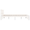 vidaXL Bed Frame without Mattress White 120x190cm Small Double