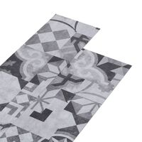 vidaXL PVC Flooring Planks 5.02 m² 2 mm Self-adhesive Grey Pattern