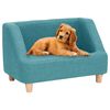 vidaXL Dog Sofa Turquoise 60x37x39 cm Linen