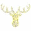 vidaXL Reindeer Head with 140 LEDs Warm white 60 cm Acrylic