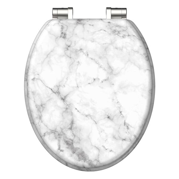 SCH&Uuml;TTE Toilet Seat with Soft-Close MARMOR STONE