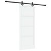 vidaXL Sliding Door ORKDAL 83 x 202 cm Solid Pine Wood White