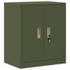 vidaXL Storage Cabinet Olive Green 60 x 40 x 70 cm Steel