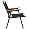 vidaXL Camping Chairs 2 pcs Black 54x55x78 cm Oxford Fabric