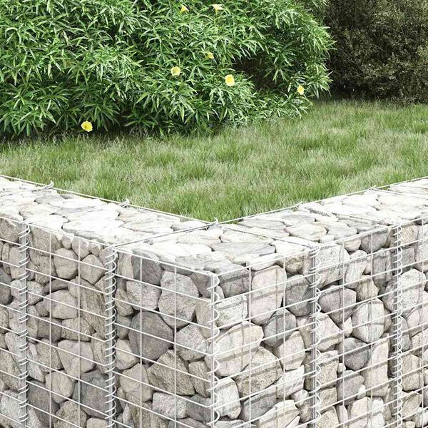 vidaXL Gabion Raised Beds 3 pcs 30x30x150 cm Iron