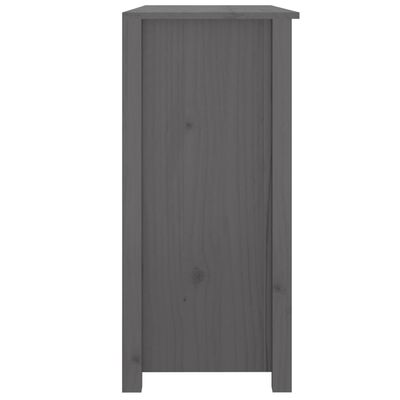 vidaXL Sideboard Grey 100x35x74 cm Solid Wood Pine