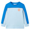 Kids' Sweatshirt Bright Blue and Light Blue 104
