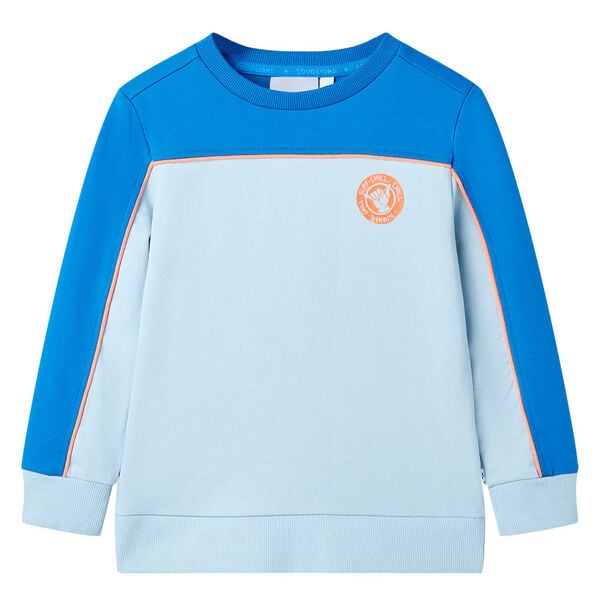 Kids' Sweatshirt Bright Blue and Light Blue 104