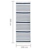 vidaXL Rug Marine 100x300 cm Cotton