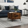 vidaXL Coffee Table Smoked Oak 50x50x40 cm Engineered Wood