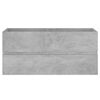 vidaXL Sink Cabinet with Built-in Basin Concrete Grey Engineered Wood