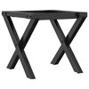 vidaXL Coffee Table Legs X-Frame 40x40x33 cm Steel