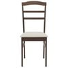 vidaXL Dining Chair 2 pcs Light Brown and Light Solid Wood