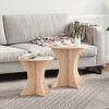 vidaXL Coffee Table 2 pcs Natural Solid pine wood