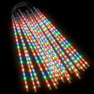 vidaXL Meteor Lights 20 pcs 50 cm Colourful 720 LEDs Indoor Outdoor