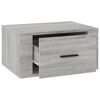 vidaXL Wall-mounted Bedside Cabinet Grey Sonoma 50x36x25 cm