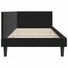 vidaXL Corner Bed Frame with Headboard Black 90 x 200 cm Velvet