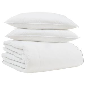 vidaXL Winter Duvet with Pillow 3 pcs White Down Feather