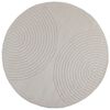 vidaXL Area Rugs Round Cream &Oslash; 200 CM
