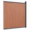 vidaXL Fence Panel WPC Brown 173x186 cm