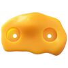vidaXL Climbing Hold 2 pcs Yellow 100 x 67 x 43 mm PP