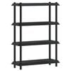 vidaXL Shelving Unit 4-Tier 100 x 40 x 136.5 cm PP Anthracite