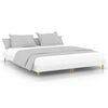 vidaXL Bed Frame without Mattress High Gloss White 200x200 cm