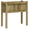 vidaXL Garden Planter with Legs 70x31x70 cm Impregnated Wood Pine
