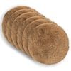 vidaXL Cushion Cover 6 pcs HEERLEN Taupe Dia. 30 cm PV Fleece