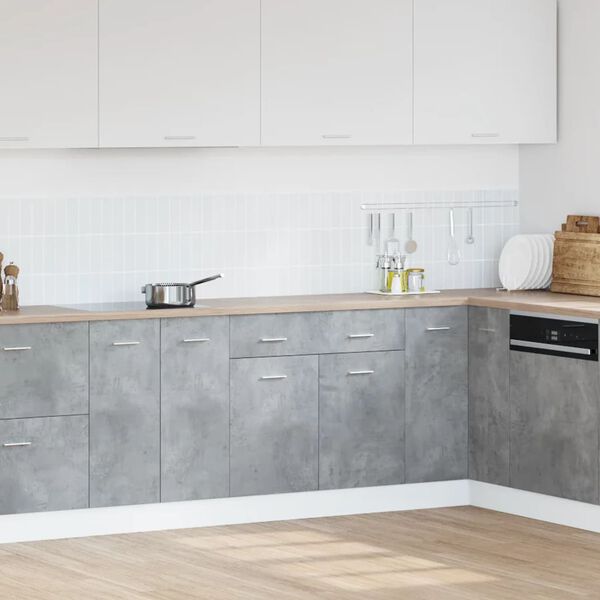 vidaXL Drawer Bottom Cabinet Lyon Concrete Grey 80x46x81.5 cm Engineered Wood