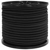 vidaXL Bungee Cords 10 mm Black PP and Rubber