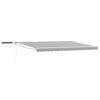 vidaXL Electric Retractable Awning Anthracite and White 4 x 3 m