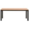 vidaXL Garden Bench 110 cm Steel and WPC Brown and Black