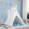 vidaXL Teepee Tent White 120 x 120 x 150 cm Fabric and Plastic
