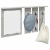 vidaXL Wall-Mounted Coat Rack with Shelf Concrete grey 85 x 10 x 45 cm