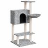 vidaXL Cat Tree with Sisal Scratching Posts Light Grey 108.5 cm