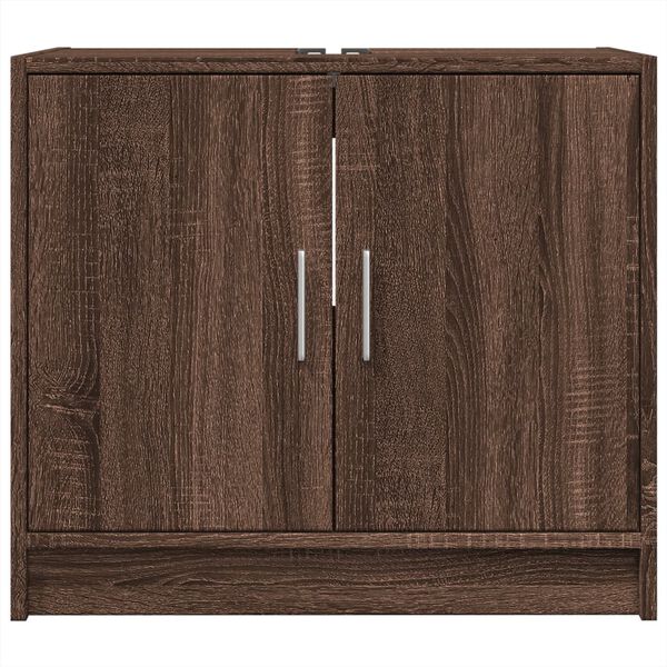 vidaXL Sink Cabinet Brown Oak 63x29x55 cm Engineered Wood