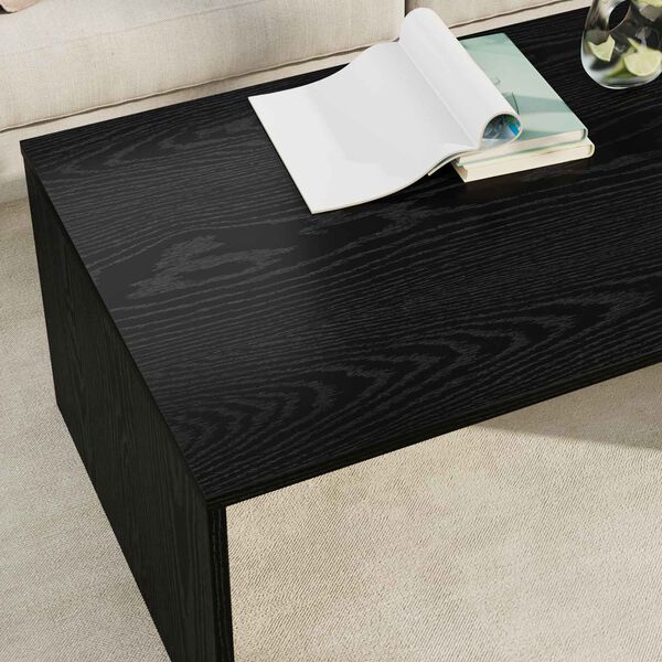 vidaXL Coffee Table Black Oak 95 x 50 x 34 cm Engineered Wood