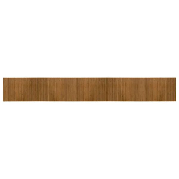 vidaXL Rug Rectangular Brown 70x500 cm Bamboo