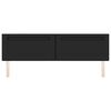 vidaXL LED Headboard Black 200 cm Faux Leather