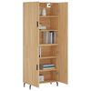vidaXL Highboard Sonoma Oak 69.5x34x180 cm Engineered Wood